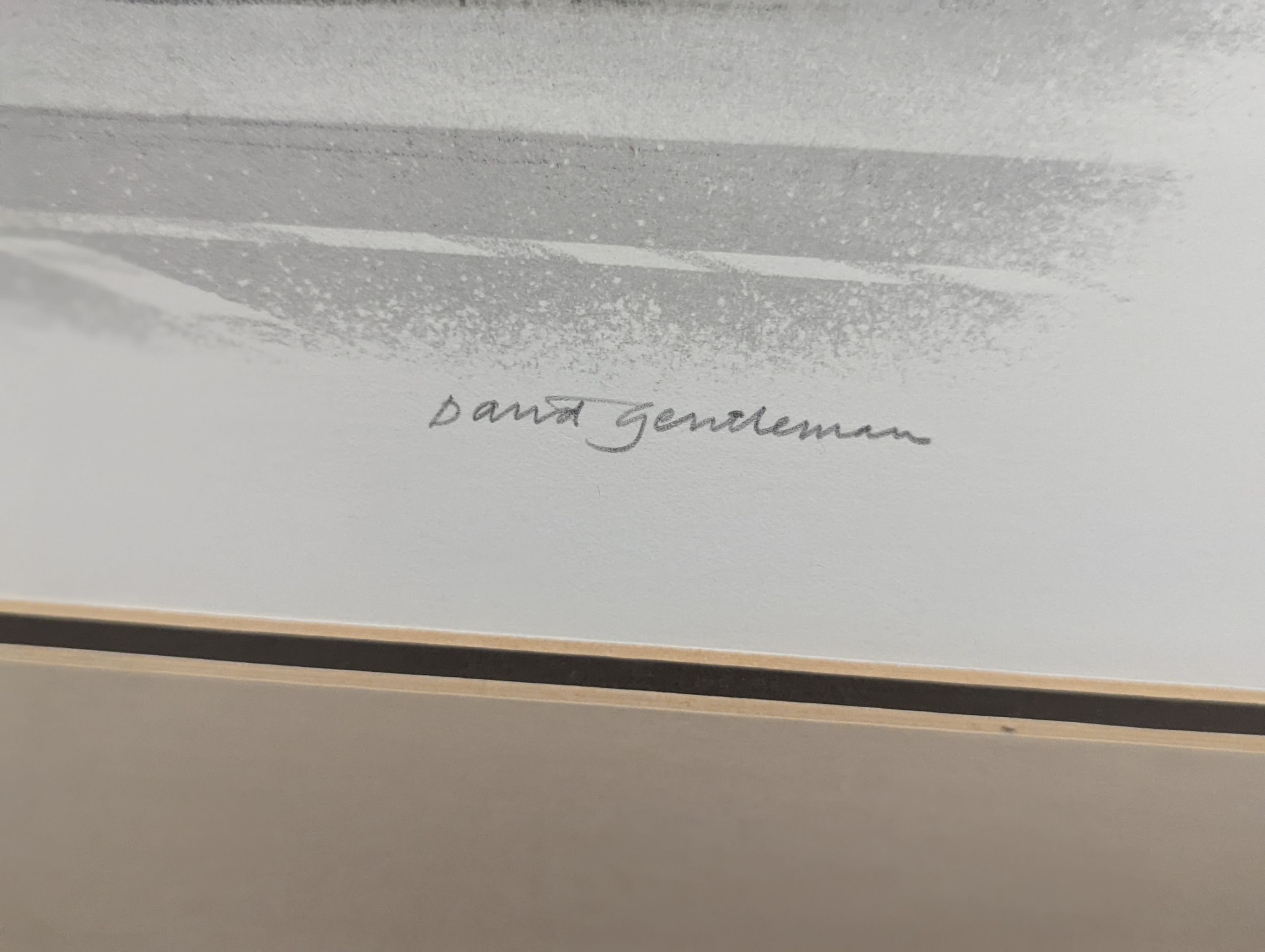 David Gentleman (b.1930), two lithographs, “Rocky Gully is Gordale Scar, North Yorkshire 1978. Provenance The Tate. The “Street Scene” is Covent Garden, London. Both Curwen Press., signed in pencil and numbered, largest